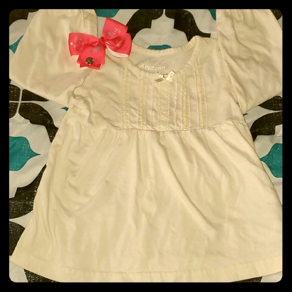 Arizona cream shirt with sequins - toddler size 3T